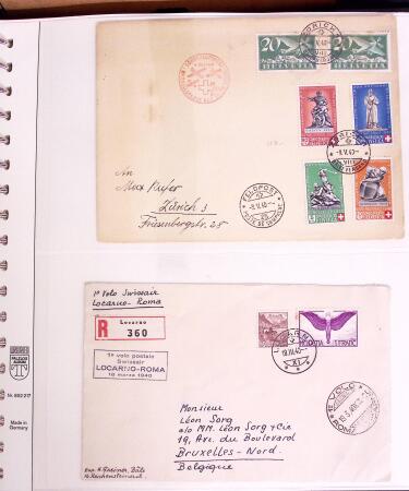 1919-72 Attractive AIRMAIL collection in four albums