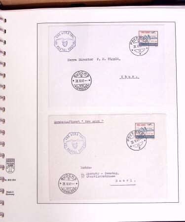 1919-72 Attractive AIRMAIL collection in four albums