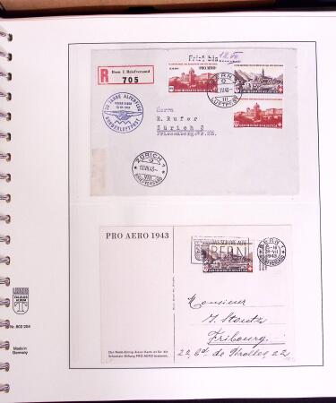 1919-72 Attractive AIRMAIL collection in four albums