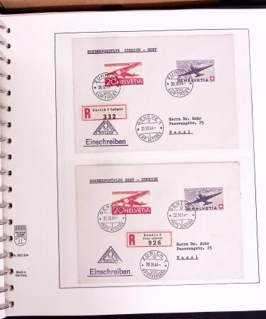 1919-72 Attractive AIRMAIL collection in four albums