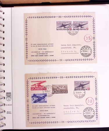 1919-72 Attractive AIRMAIL collection in four albums