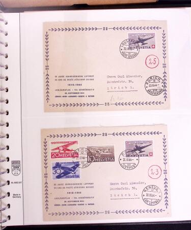 1919-72 Attractive AIRMAIL collection in four albums