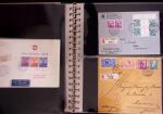 1934-90, Hundreds of covers in four large stockbooks,