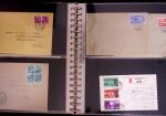 1934-90, Hundreds of covers in four large stockbooks,