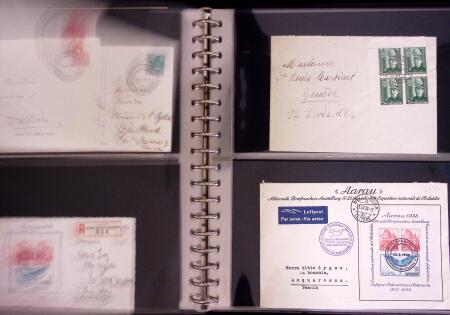1934-90, Hundreds of covers in four large stockbooks,