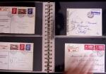 1934-90, Hundreds of covers in four large stockbooks,