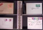 1934-90, Hundreds of covers in four large stockbooks,