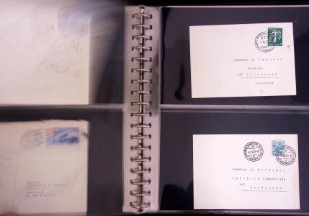 1934-90, Hundreds of covers in four large stockbooks,