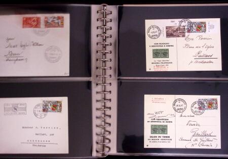 1934-90, Hundreds of covers in four large stockbooks,