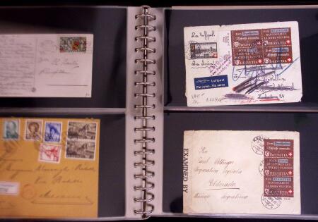1934-90, Hundreds of covers in four large stockbooks,