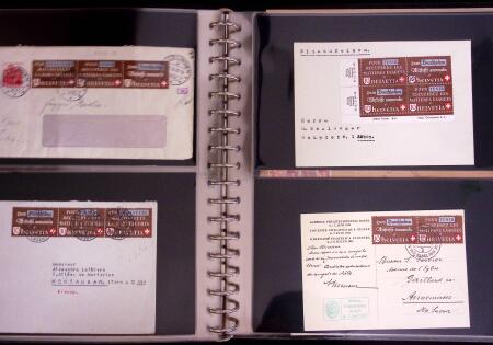 1934-90, Hundreds of covers in four large stockbooks,
