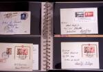 1934-90, Hundreds of covers in four large stockbooks,