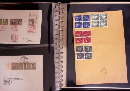 1934-90, Hundreds of covers in four large stockbooks,