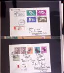 1934-90, Hundreds of covers in four large stockbooks,