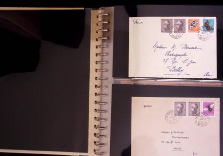 1934-90, Hundreds of covers in four large stockbooks,