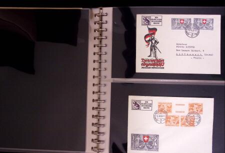 1934-90, Hundreds of covers in four large stockbooks,