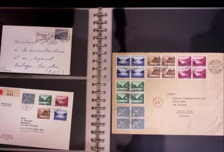 1934-90, Hundreds of covers in four large stockbooks,
