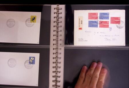 1934-90, Hundreds of covers in four large stockbooks,
