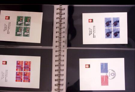 1934-90, Hundreds of covers in four large stockbooks,