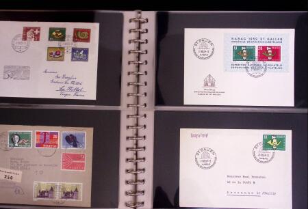 1934-90, Hundreds of covers in four large stockbooks,