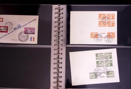 1934-90, Hundreds of covers in four large stockbooks,