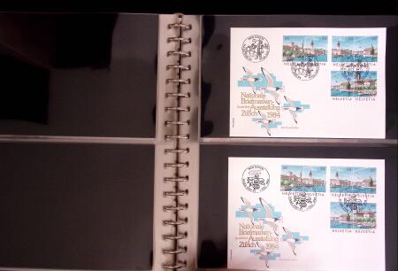 1934-90, Hundreds of covers in four large stockbooks,
