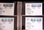 1934-90, Hundreds of covers in four large stockbooks,