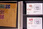 1934-90, Hundreds of covers in four large stockbooks,
