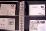 1934-90, Hundreds of covers in four large stockbooks,