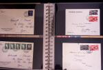 1934-90, Hundreds of covers in four large stockbooks,