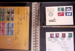 1934-90, Hundreds of covers in four large stockbooks,