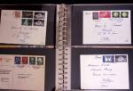 1934-90, Hundreds of covers in four large stockbooks,