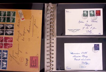 1934-90, Hundreds of covers in four large stockbooks,