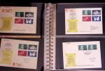 1934-90, Hundreds of covers in four large stockbooks,