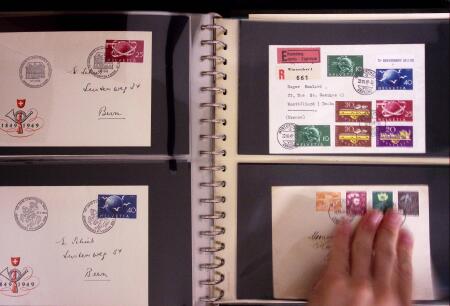 1934-90, Hundreds of covers in four large stockbooks,