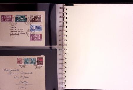 1934-90, Hundreds of covers in four large stockbooks,