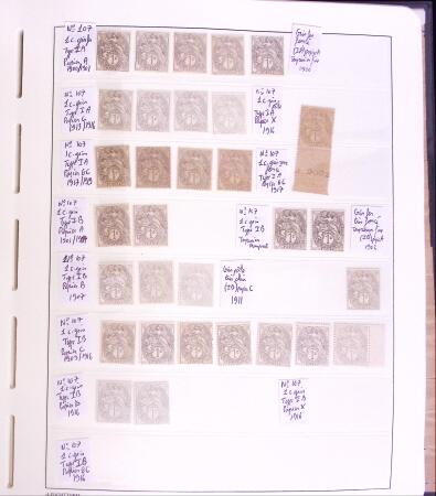 Lot Blanc toutes valeurs, millésimes, coins datés,