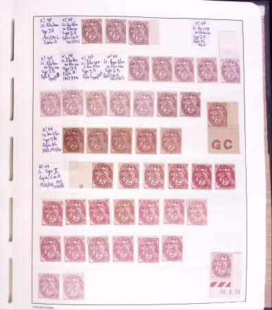 Lot Blanc toutes valeurs, millésimes, coins datés,