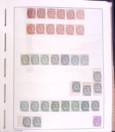 Lot Blanc toutes valeurs, millésimes, coins datés,