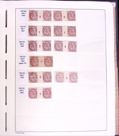 Lot Blanc toutes valeurs, millésimes, coins datés,