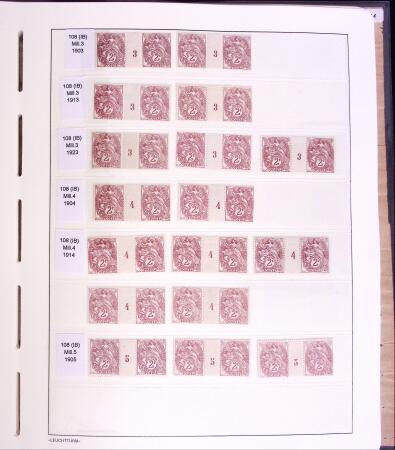 Lot Blanc toutes valeurs, millésimes, coins datés,