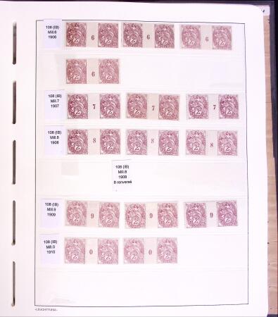Lot Blanc toutes valeurs, millésimes, coins datés,