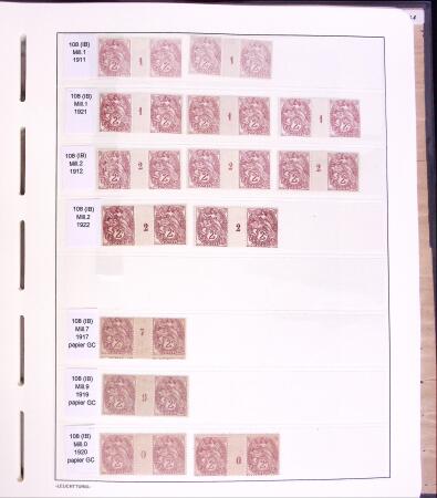 Lot Blanc toutes valeurs, millésimes, coins datés,