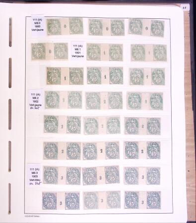 Lot Blanc toutes valeurs, millésimes, coins datés,
