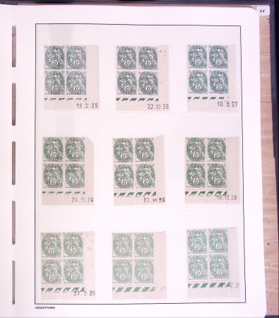Lot Blanc toutes valeurs, millésimes, coins datés,
