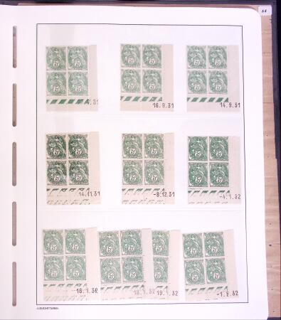 Lot Blanc toutes valeurs, millésimes, coins datés,
