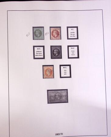 1849-1997 Collection de timbres de France en 14 albums,