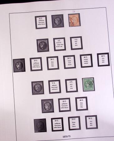 1849-1997 Collection de timbres de France en 14 albums,