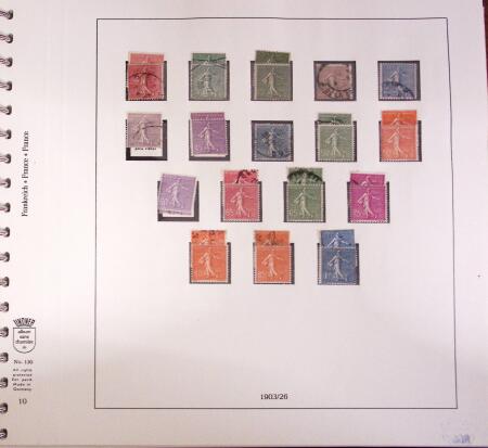 1849-1997 Collection de timbres de France en 14 albums,