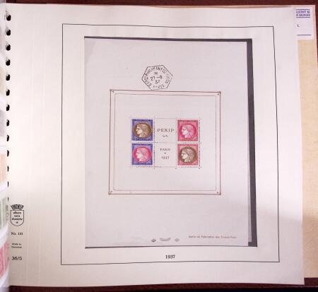 1849-1997 Collection de timbres de France en 14 albums,